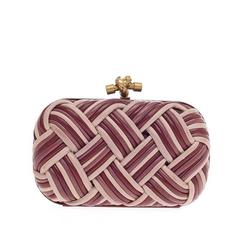 Bottega Veneta Box Knot Clutch Plaited Leather Small