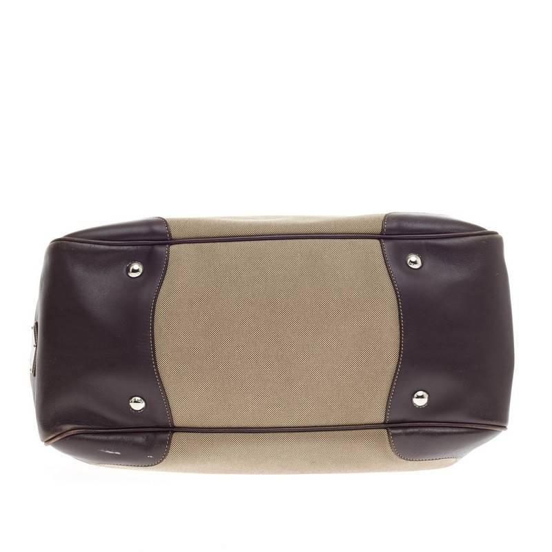 Women's Prada Canapa Frame Shoulder Bag Canvas Large