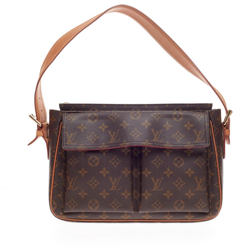 Louis Vuitton Viva Cite GM Shoulder Bag in Monogram Canvas and Leather