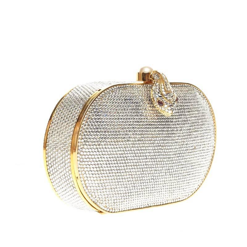 Judith Leiber Minaudiere Crystal Small In Good Condition In NY, NY