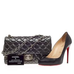 Chanel Classic Double Flap Quilted Patent Medium