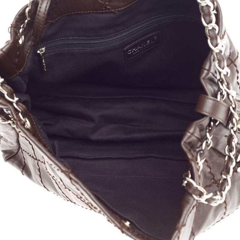 Chanel Expandable Zip Around Tote Stitched Leather 2