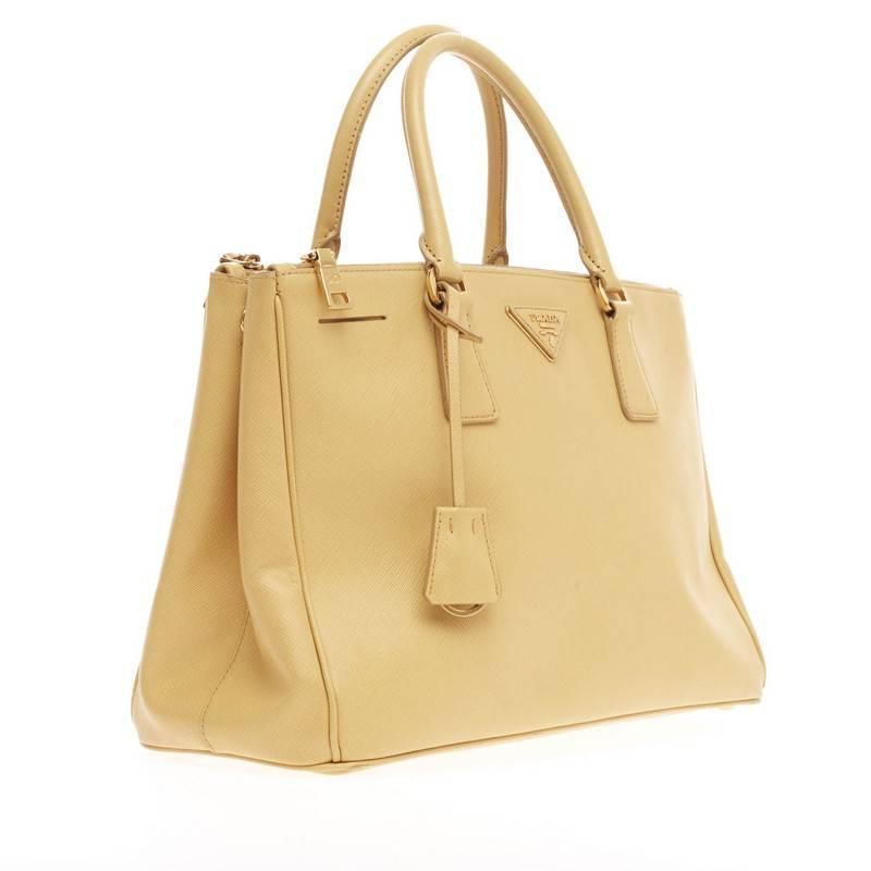 prda handbags - Prada Double Zip Lux Tote Saffiano Leather Medium at 1stdibs