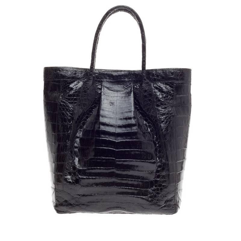 Women's Nancy Gonzalez Tote Crocodile Tall