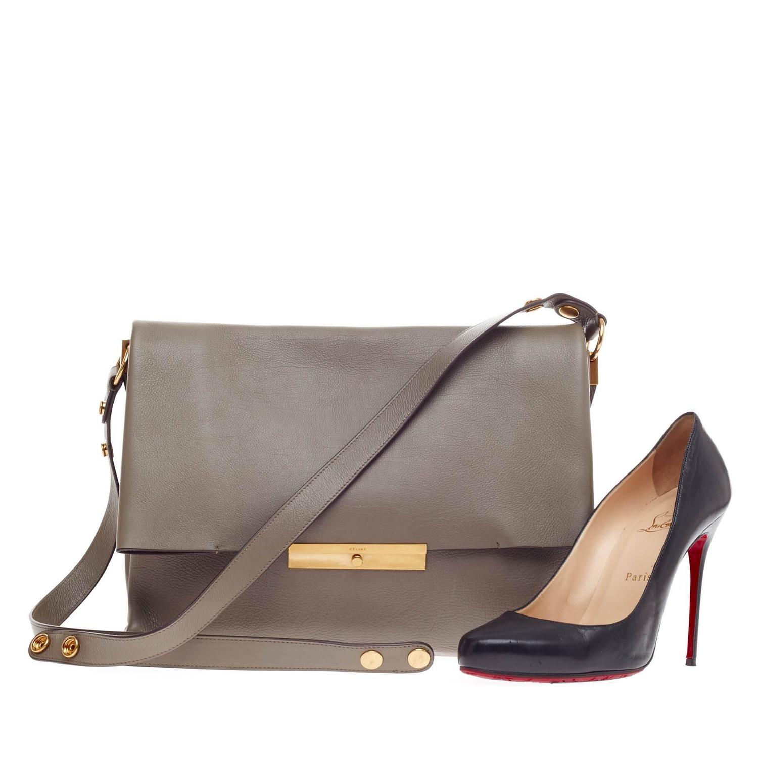 celine blade leather bag