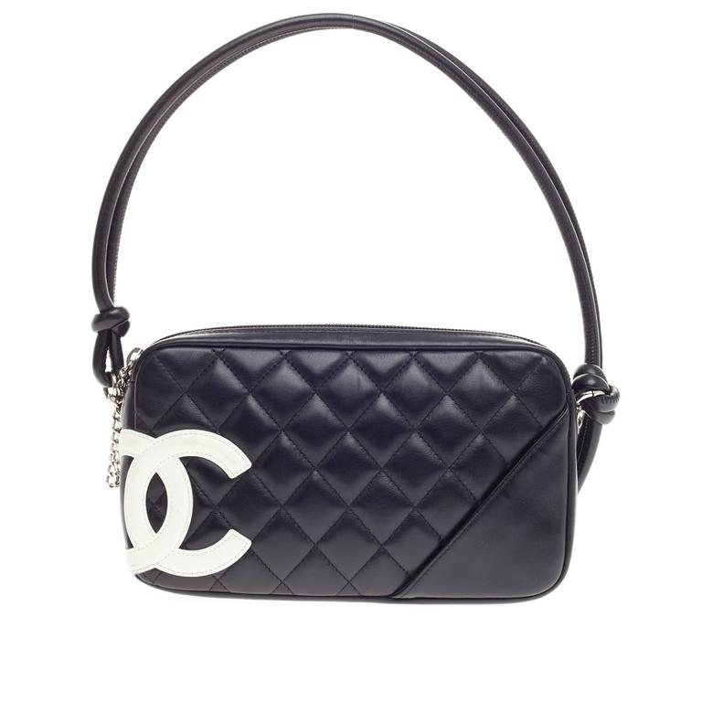 Chanel Chanel Cambon Ligne Beige Quilted Calfksin Leather Bowler Tote