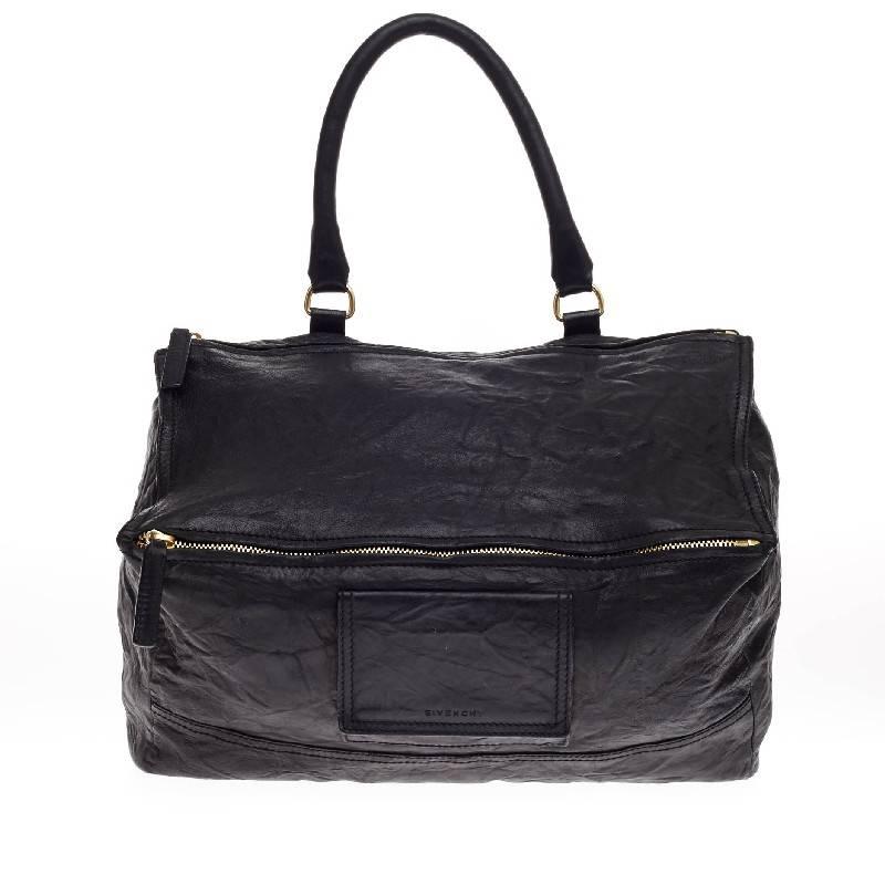 Givenchy Pandora Billy Messenger Distressed Leather Large