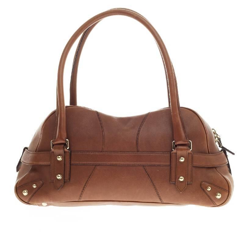 Donna Gucci Borsa a tracolla con catena e morsetto in pelle