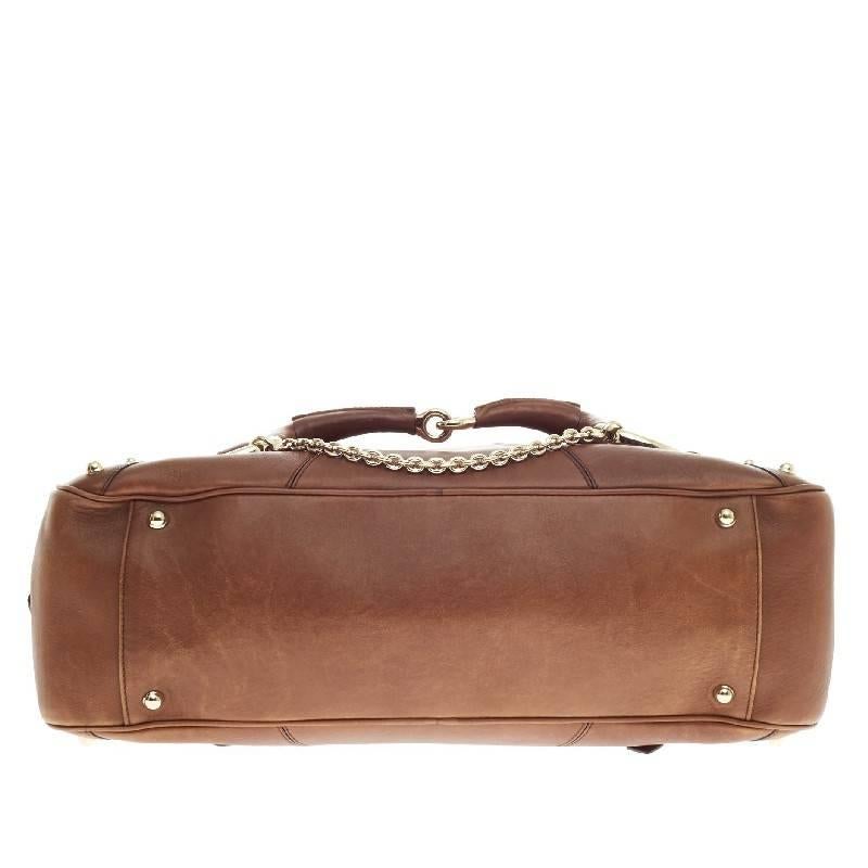 Gucci Borsa a tracolla con catena e morsetto in pelle 1