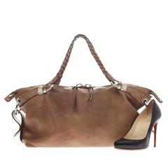 Gucci Bamboo Bar Shoulder Bag Leather Large
