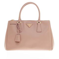 Prada Double Zip Lux Tote Saffiano Leather Small