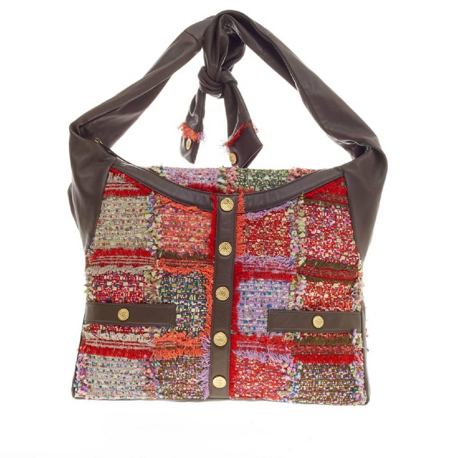 Chanel Girl Bag Tweed and Leather at 1stdibs