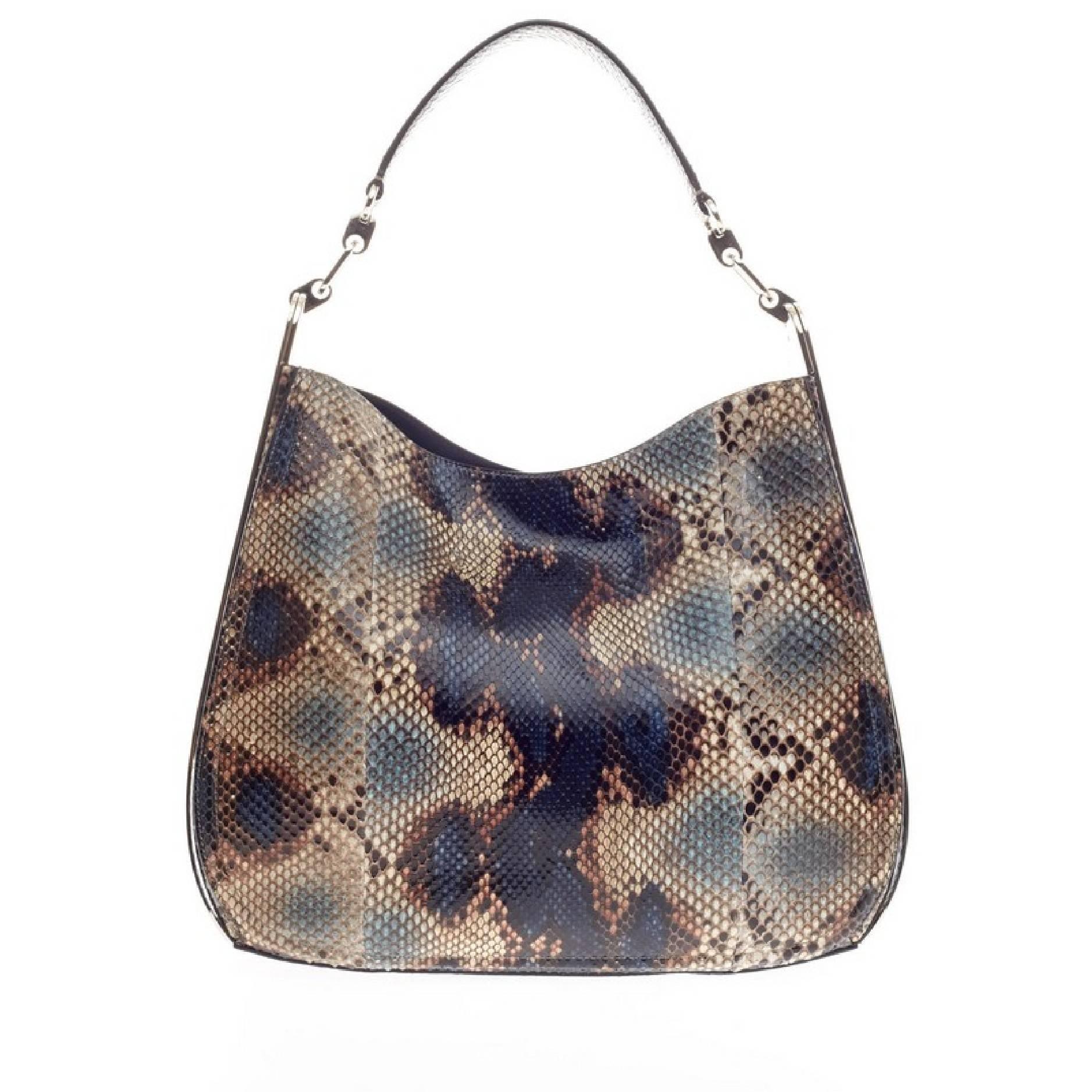 Salvatore Ferragamo Kittie Hobo Python