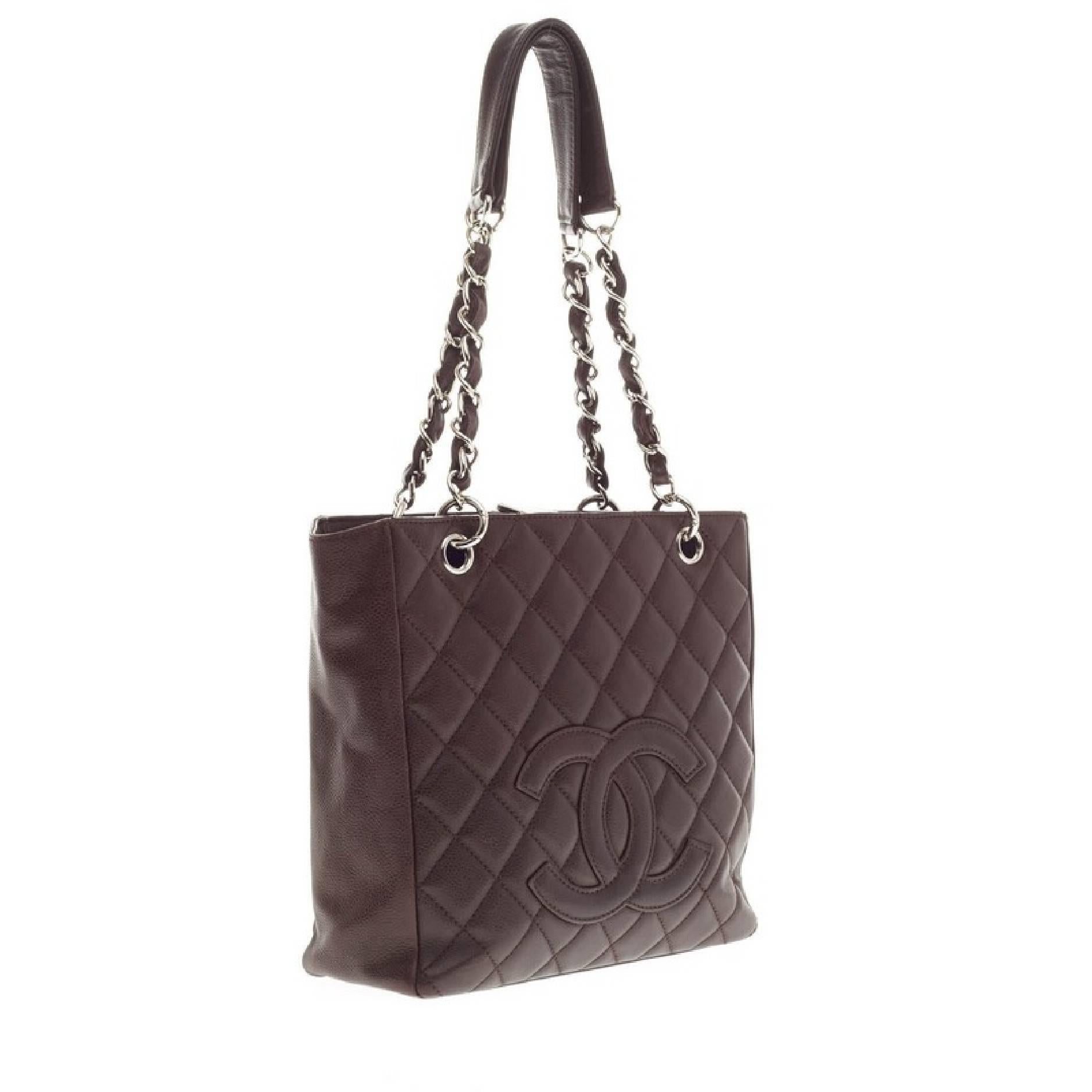 Chanel Petite Shopping Tote Caviar - In Good Condition In NY, NY
