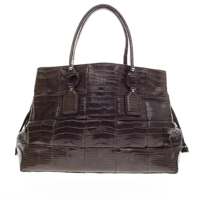 Tod's Tote Alligator Large In Good Condition In NY, NY