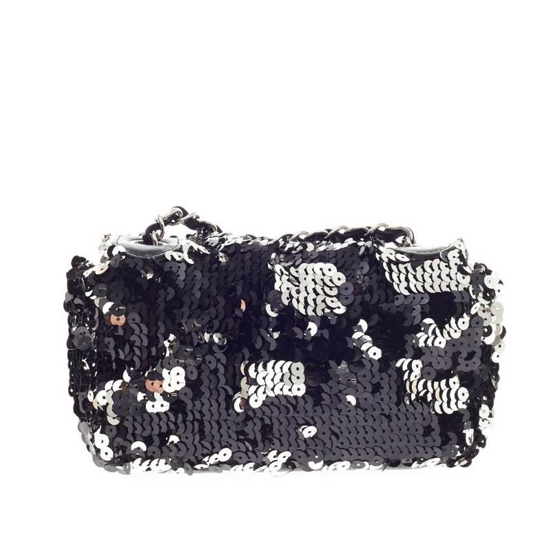 Chanel Flap Bag Sequin Mini In Good Condition In NY, NY