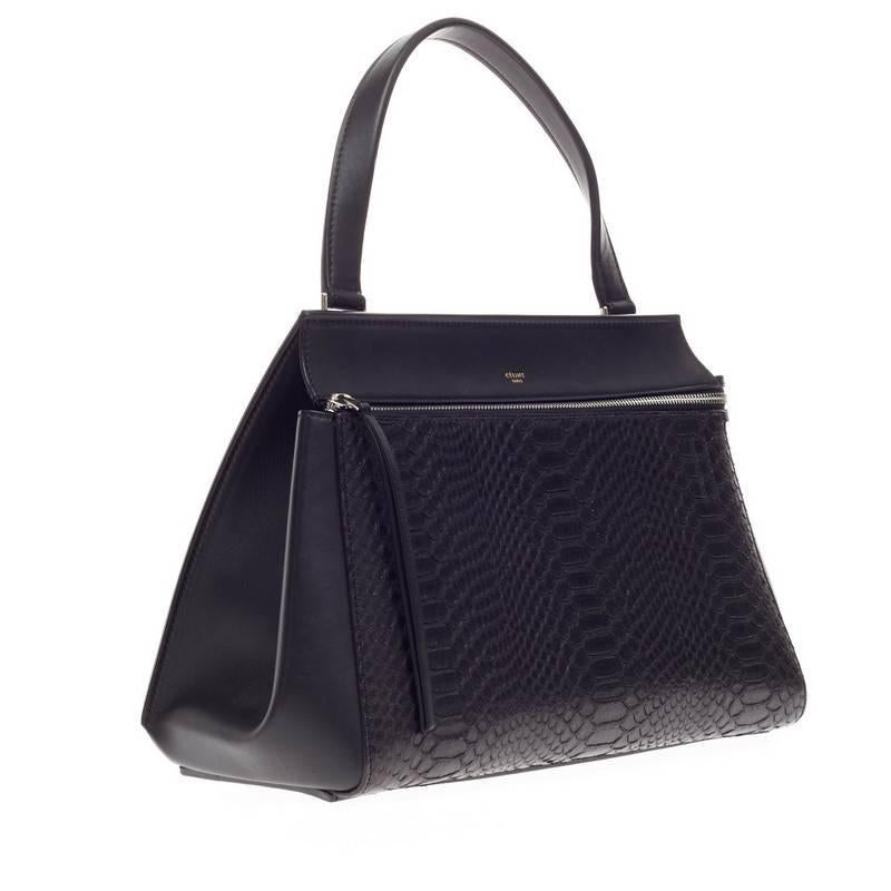 Celine Edge Bag Python Medium In Good Condition In NY, NY