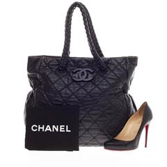Chanel Hidden Chain Tote Quilted Lambskin