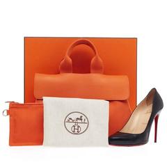 Hermes Valparaiso Toile and Leather PM