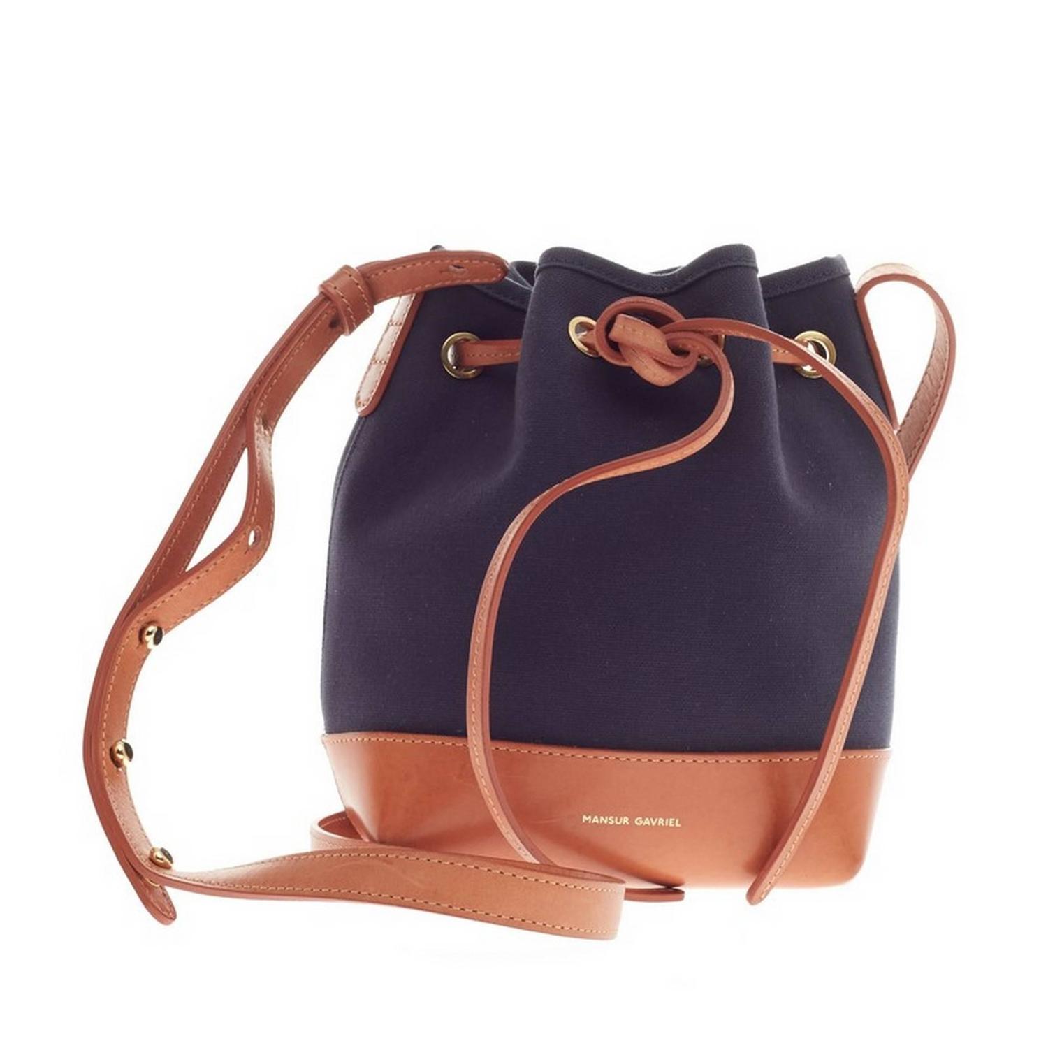 Mansur Gavriel Bucket Bag Canvas Mini At 1stdibs