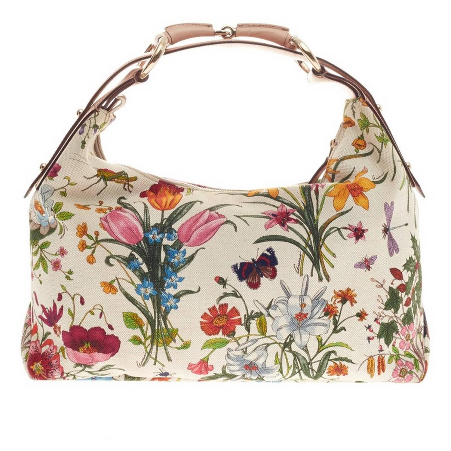 Gucci Floral Horsebit Hobo Bag | SEMA Data Co-op