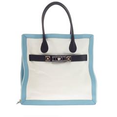 Proenza Schouler PS11 Zip Tote Tricolor Leather