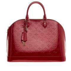 Louis Vuitton Monogram Vernis Alma PM - Burgundy Handle Bags, Handbags -  LOU747706