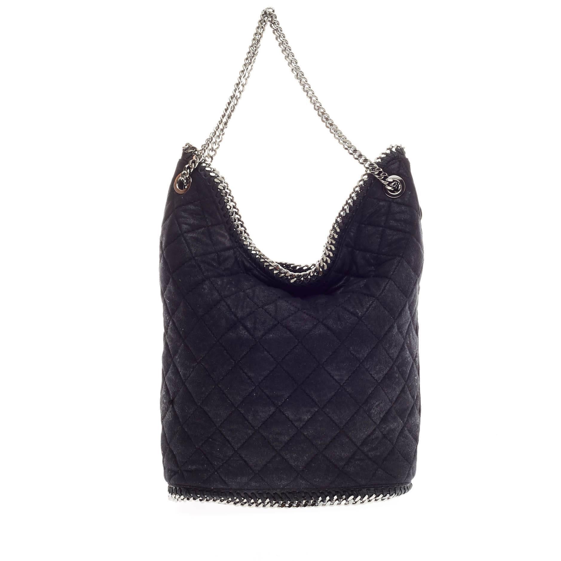 Women's Stella McCartney Falabella Bucket Quilted Faux Leather