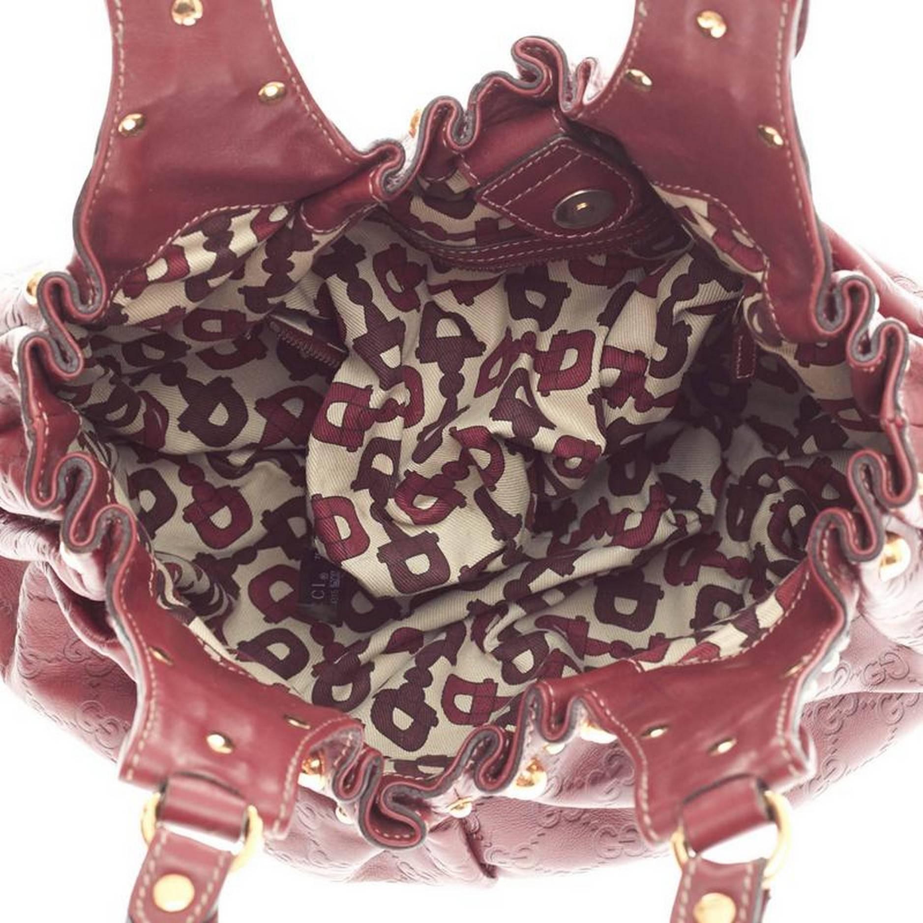 Gucci Pelham Umhängetasche Nieten Guccissima Leder Medium 2