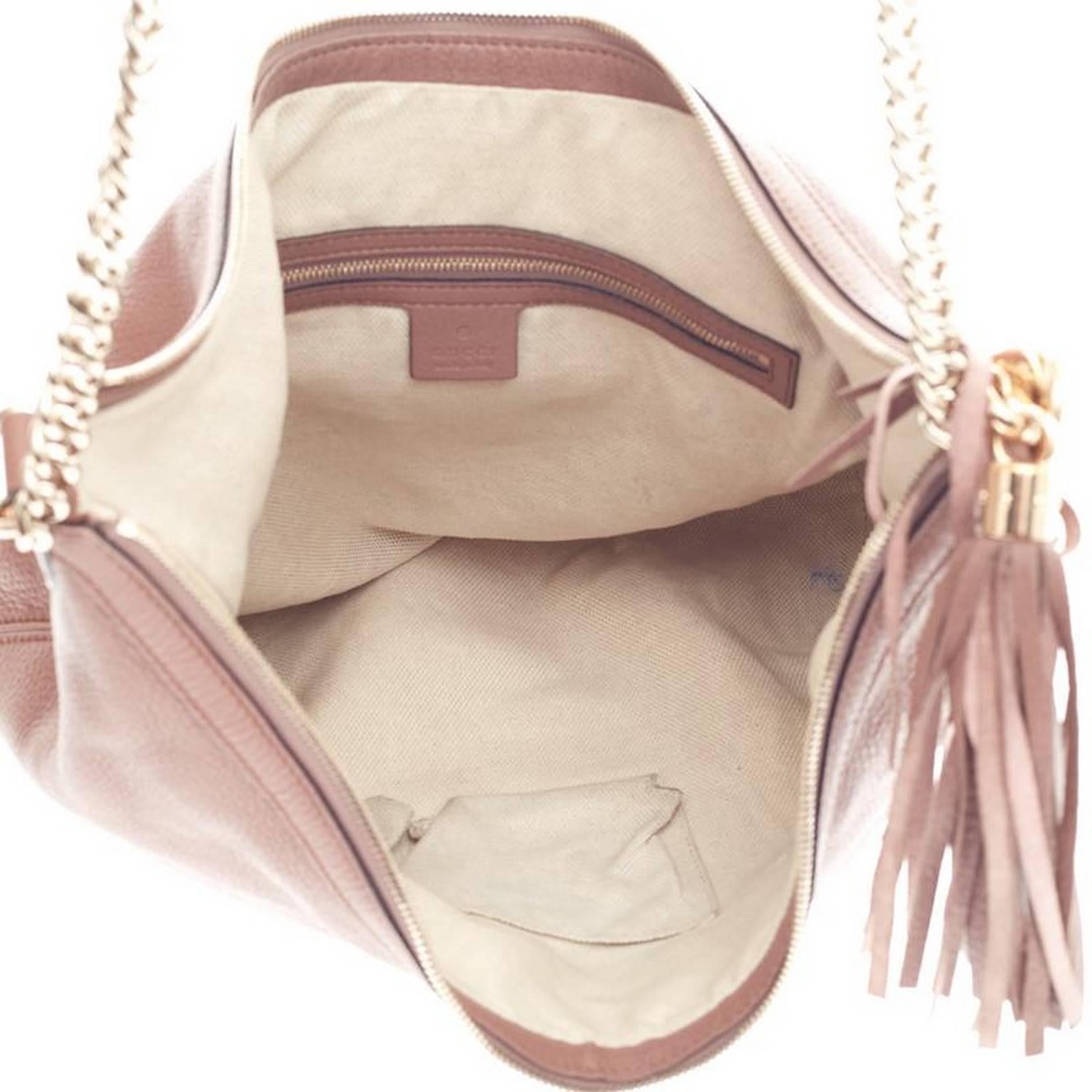 Gucci Soho Hobo Chain Strap Leather Medium 2