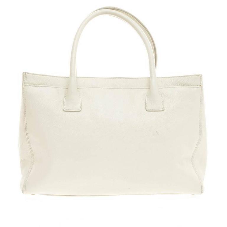 Chanel Cerf Executive Tote Leather Medium at 1stDibs