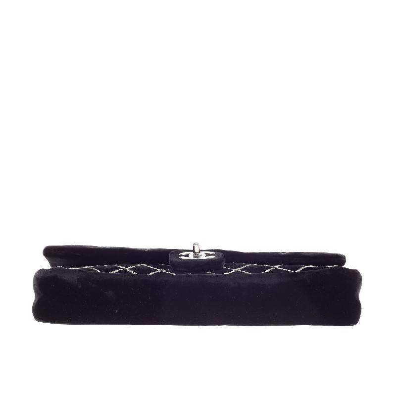 Women's Chanel Chain Stitch CC Flap Velvet 