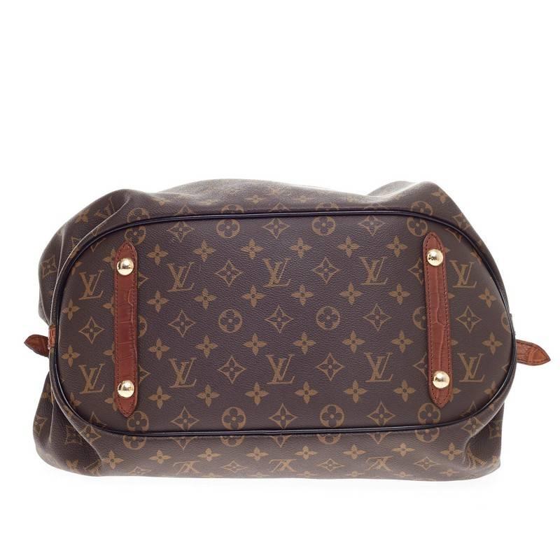 Women's Louis Vuitton XL Hobo Monogram Canvas and Alligator