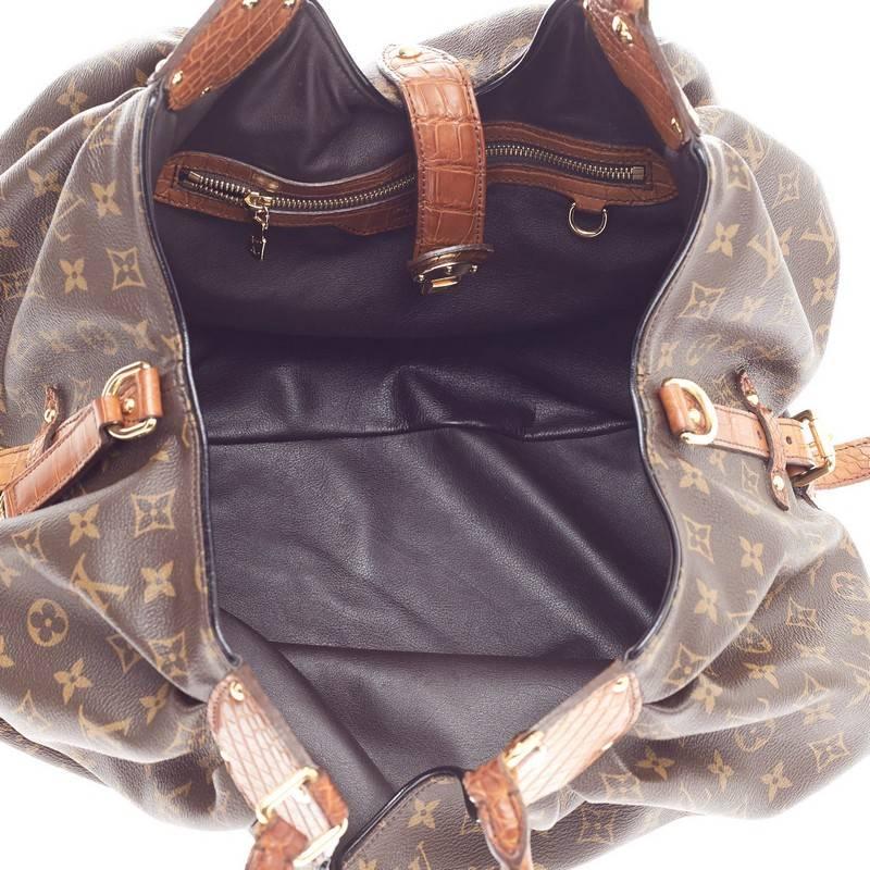Louis Vuitton XL Hobo Monogram Canvas and Alligator 1