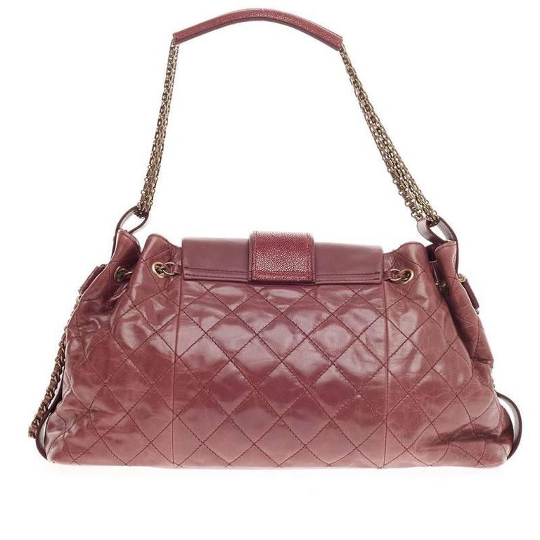 Chanel Stingray-Accented CC Bindi Tote - Grey Satchels, Handbags