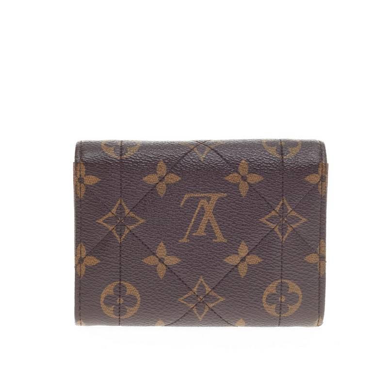Louis Vuitton Etoile Compact Wallet Quilted Monogram Canvas In Good Condition In NY, NY