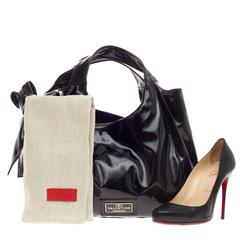Valentino Nuage Bow Hobo Patent Medium