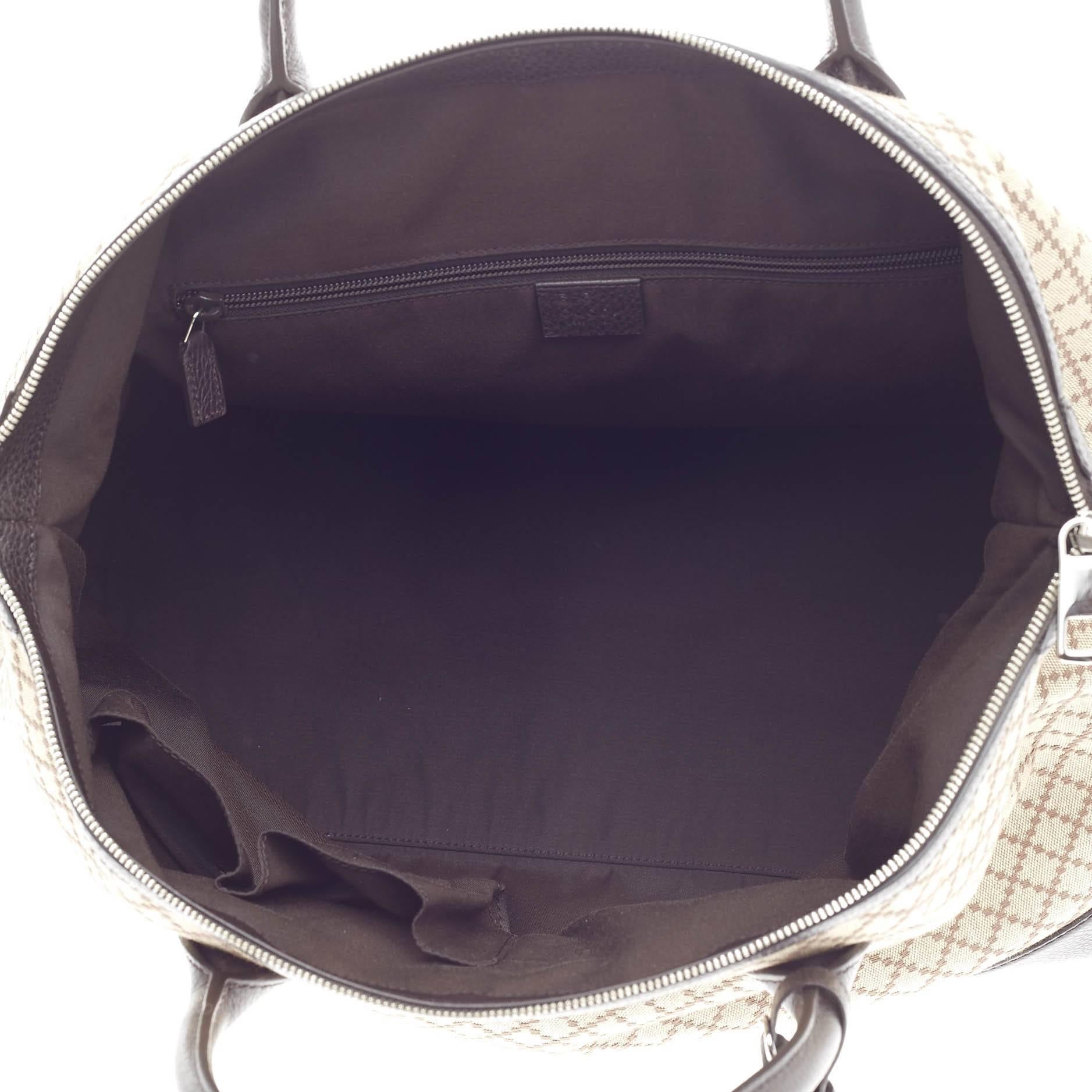 Gucci Weekender Zip Tote Diamante Segeltuch groß 2