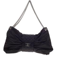 Chanel Bow Bag Satin Large