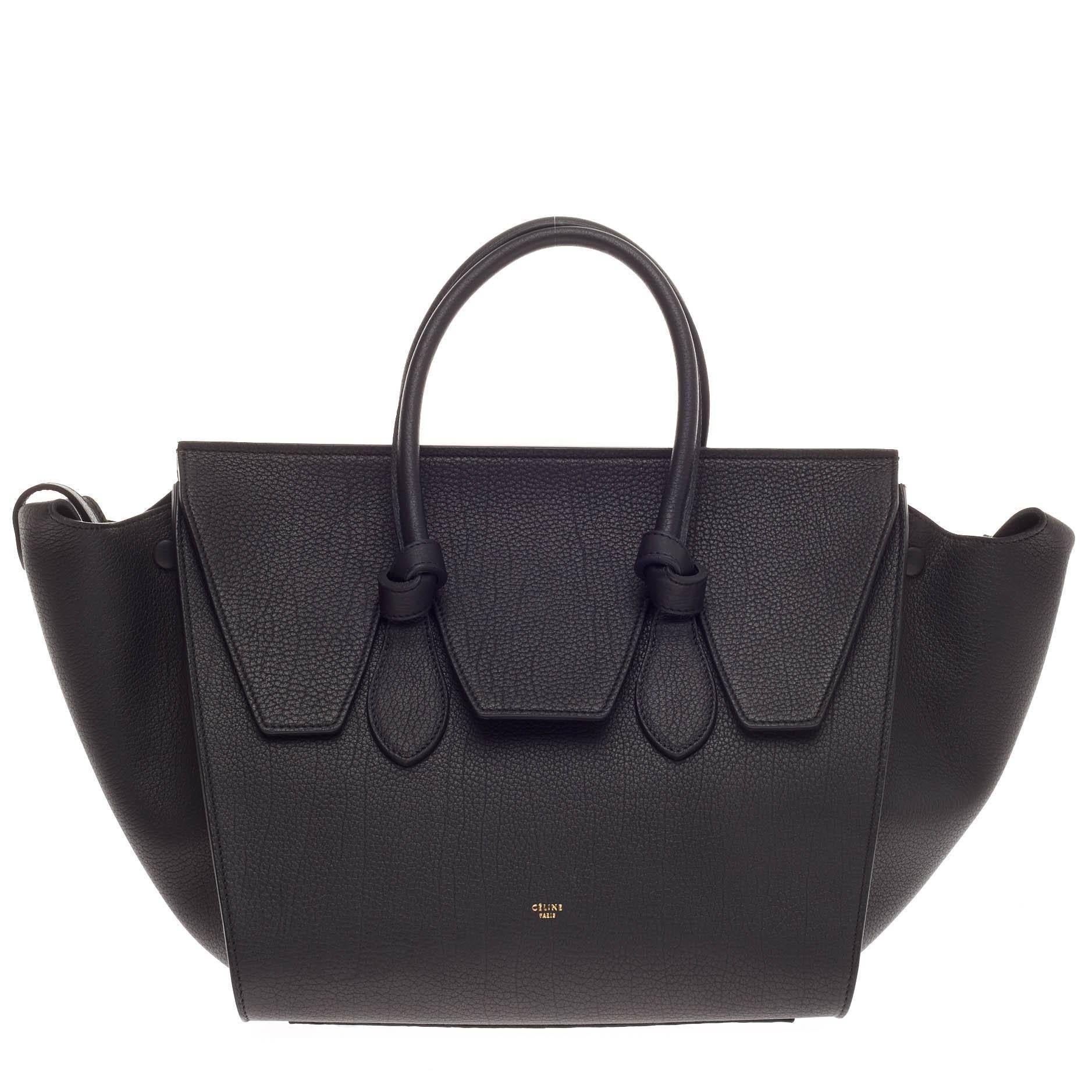 Celine Tie Knot Tote Grainy Leather Large