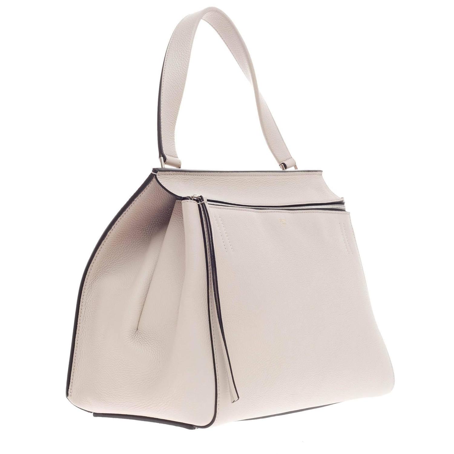 celin bag - Celine Edge Bag Leather Medium For Sale at 1stdibs
