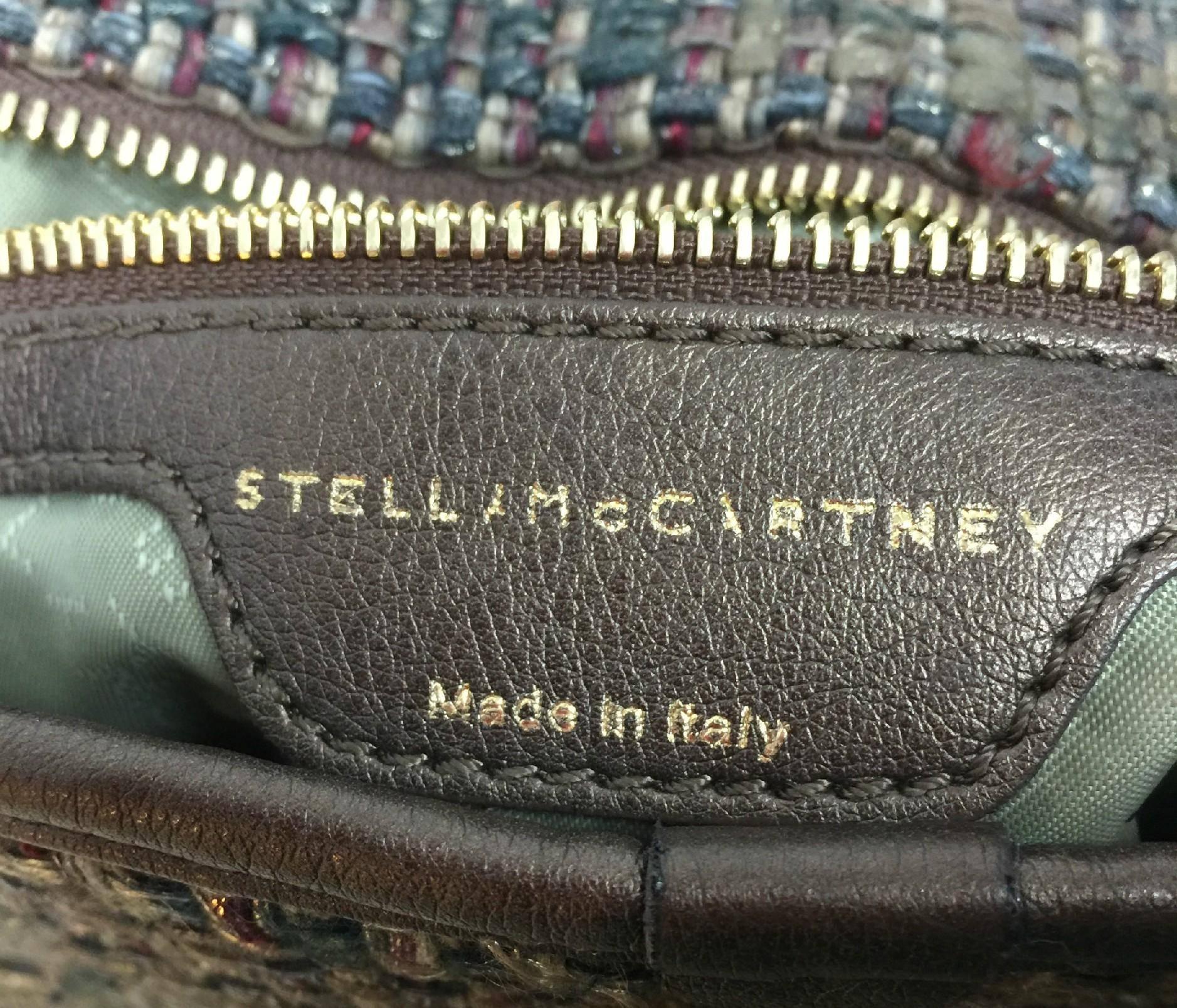 Women's Stella McCartney Falabella Shoulder Bag Woven Tweed Medium