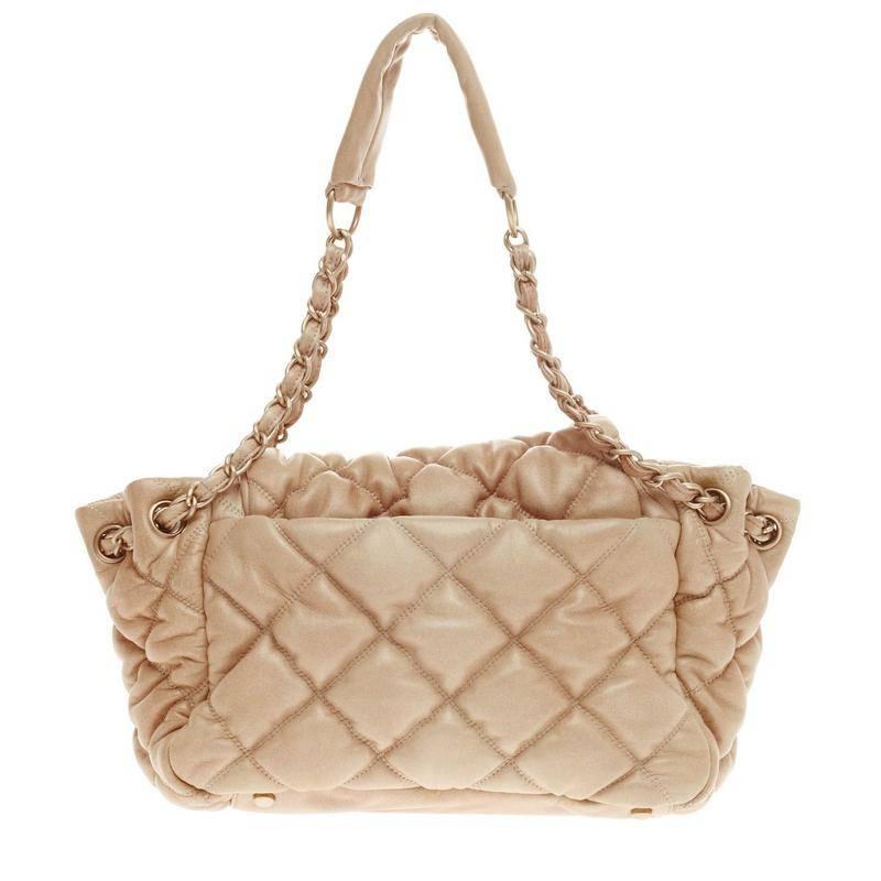 chanel bubble quilted accordion flap bag