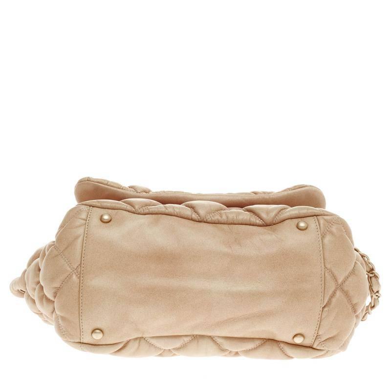 Chanel Bubble Quilt Klappe Akkordeon Klappe Lammfell 1