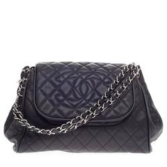 Chanel Timeless Accordion Flap Quilted Caviar