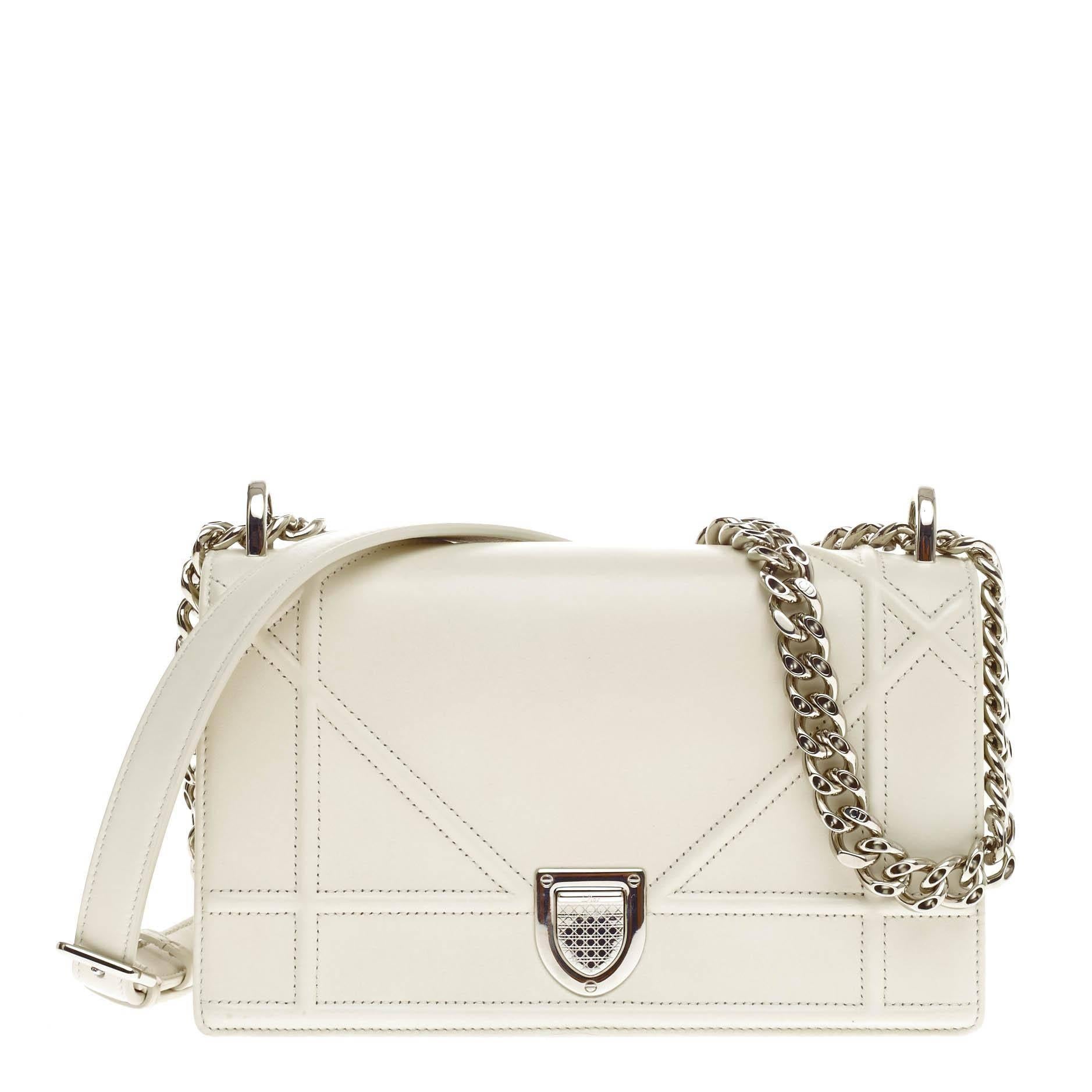 Christian Dior Diorama Flap Bag Calfskin Small at 1stDibs | dior ...