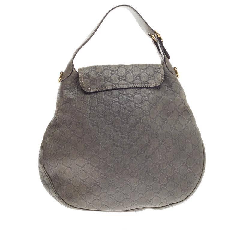 Women's Gucci New Pelham Shoulder Bag Guccissima Leather Large