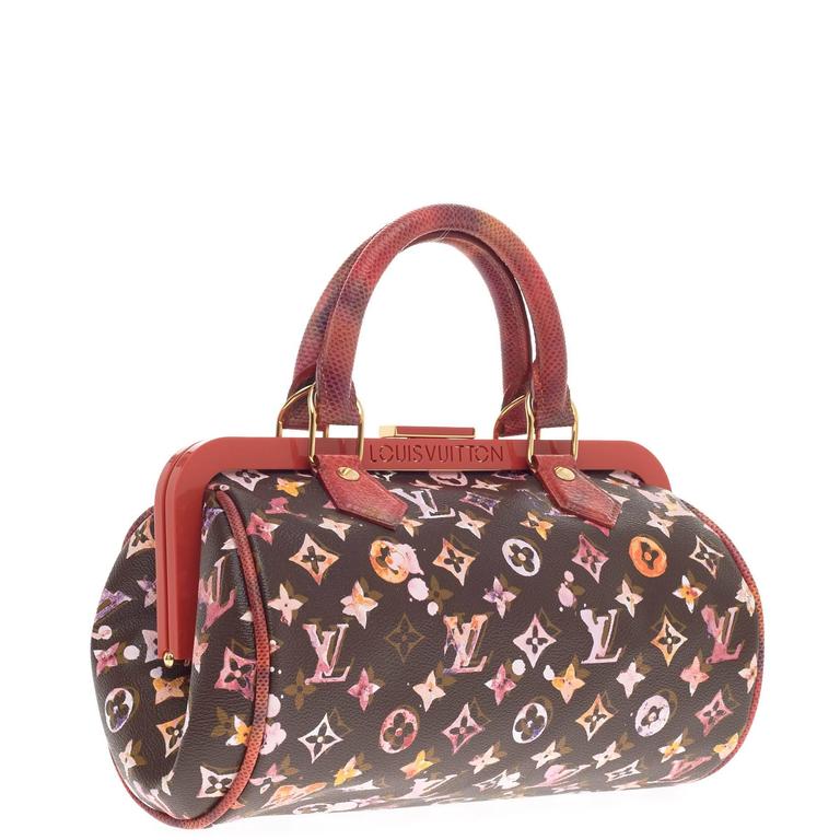 Louis Vuitton Aquarelle Papillon Frame Bag - Brown Handle Bags