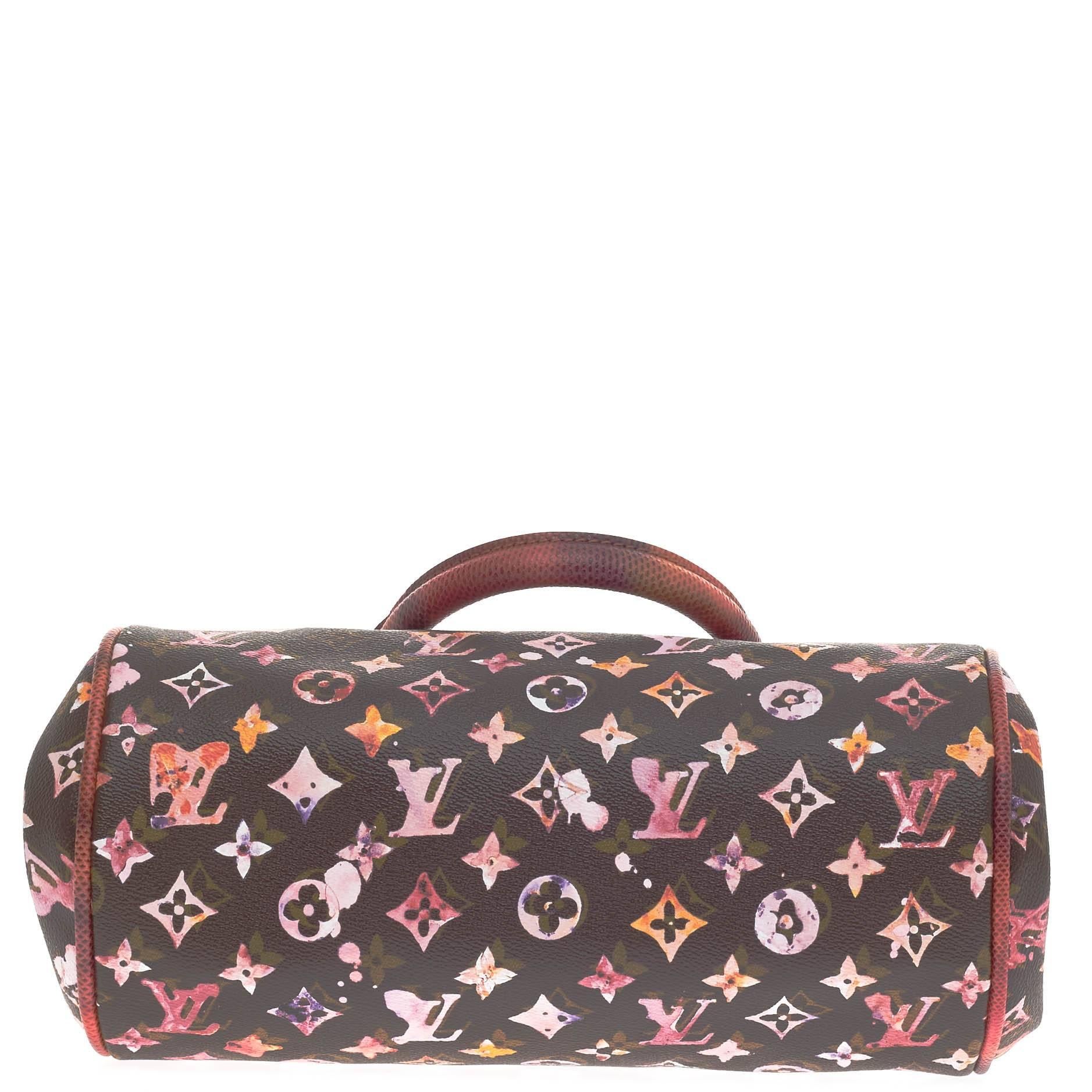 Louis Vuitton Frame Papillon Limited Edition Aquarelle Monogram Canvas In Good Condition In NY, NY