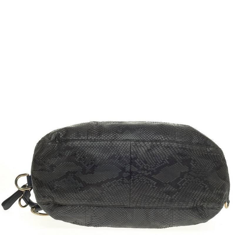 Women's Gucci Icon Bit Top Handle Bag Python Medium